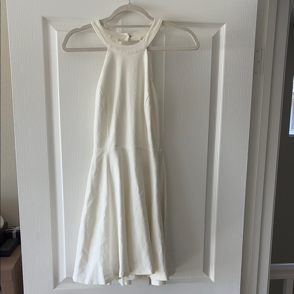 Lulus Dresses & Skirts - Elegant White Halter Dress